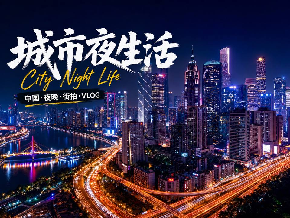 海角社区城市夜景短视频霓虹都市